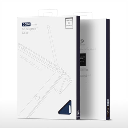 For Samsung Galaxy Tab S9 Ultra/S8 Ultra DUX DUCIS Domo Series Cloth Texture Magnetic Leather Tablet Case(Blue) - Galaxy Tab S9 Ultra Cases by DUX DUCIS | Online Shopping South Africa | PMC Jewellery | Buy Now Pay Later Mobicred