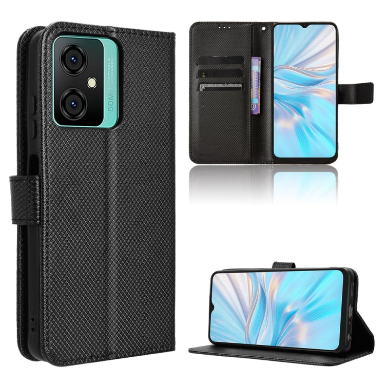 For Blackview Oscal C70 Diamond Texture Leather Phone Case(Black) - More Brand by PMC TechLife | Online Shopping South Africa | PMC TechLife