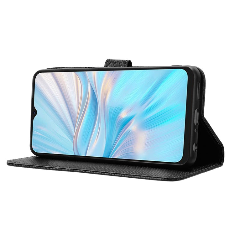 For Blackview Oscal C70 Diamond Texture Leather Phone Case(Black) - More Brand by PMC TechLife | Online Shopping South Africa | PMC TechLife
