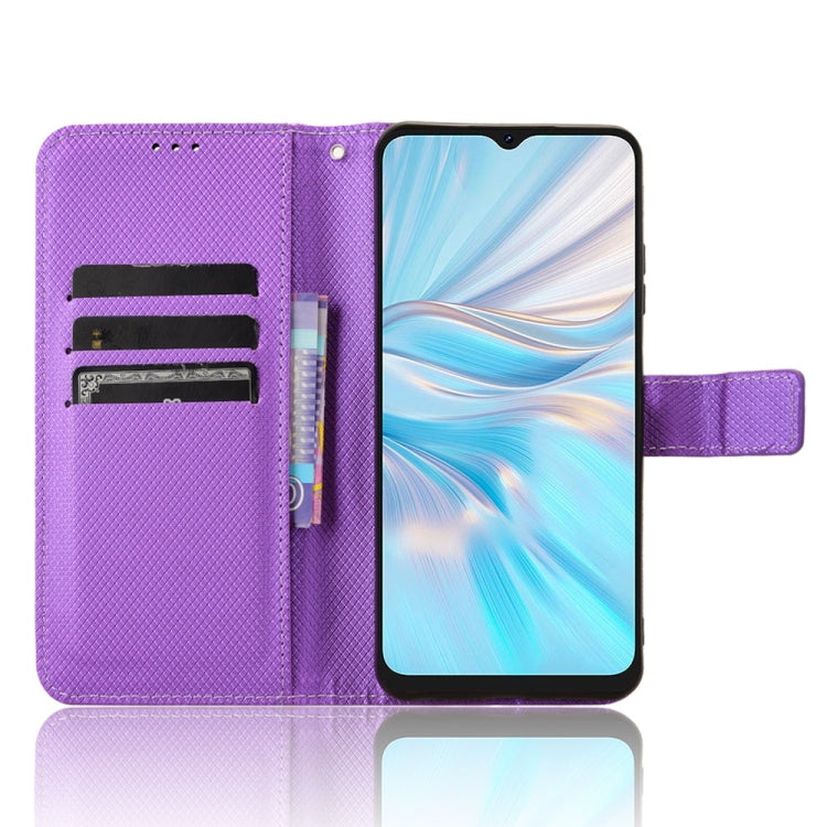 For Blackview Oscal C70 Diamond Texture Leather Phone Case(Purple) - More Brand by PMC TechLife | Online Shopping South Africa | PMC TechLife