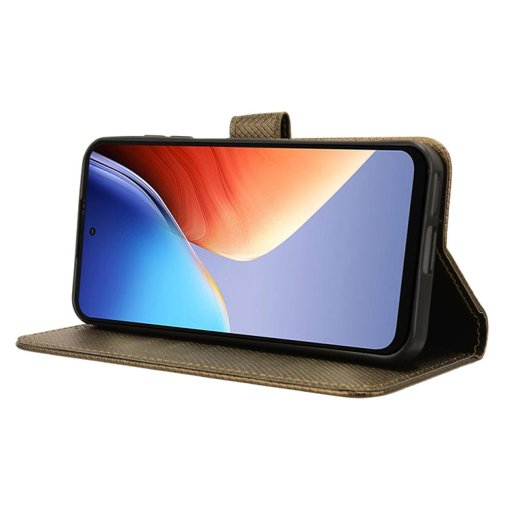 For Blackview A96 Diamond Texture Leather Phone Case(Brown)