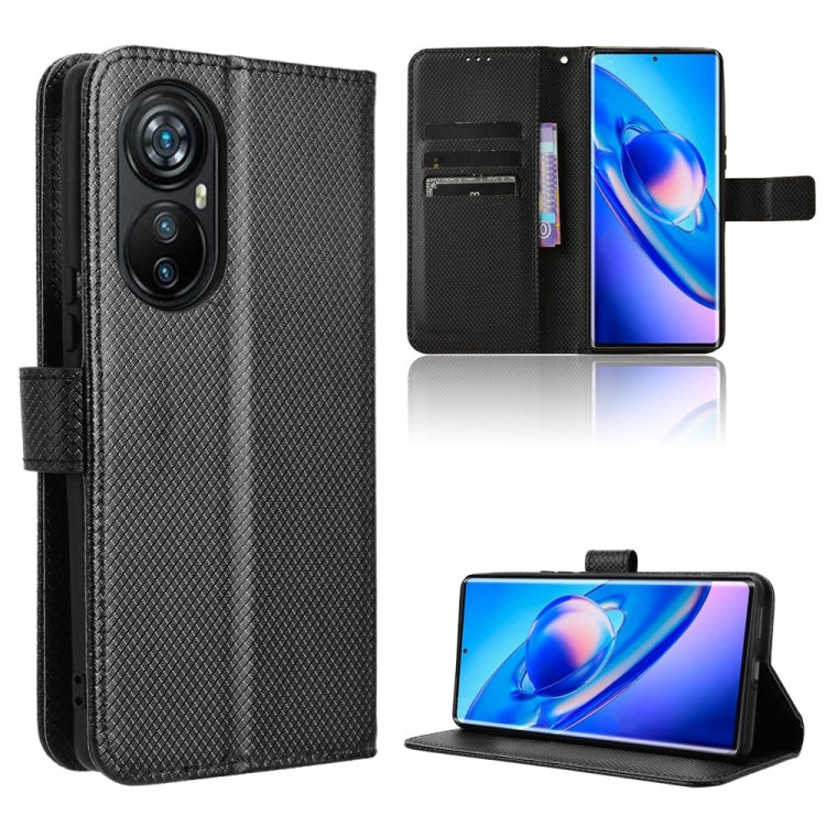 For Blackview A200 Pro Diamond Texture Leather Phone Case(Black) - More Brand by PMC TechLife | Online Shopping South Africa | PMC TechLife