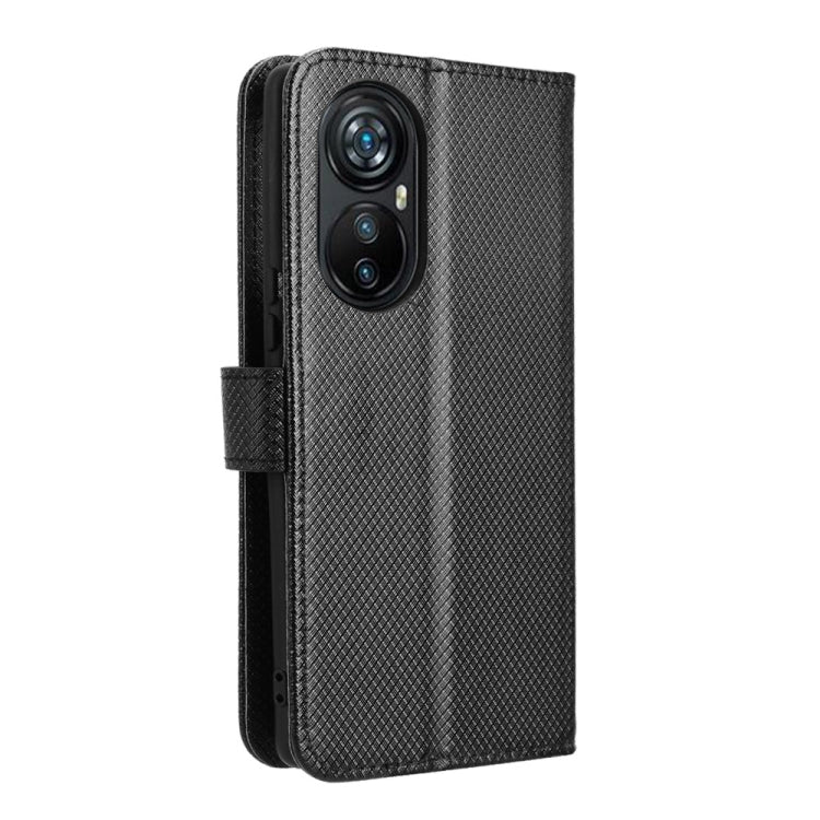 For Blackview A200 Pro Diamond Texture Leather Phone Case(Black) - More Brand by PMC TechLife | Online Shopping South Africa | PMC TechLife