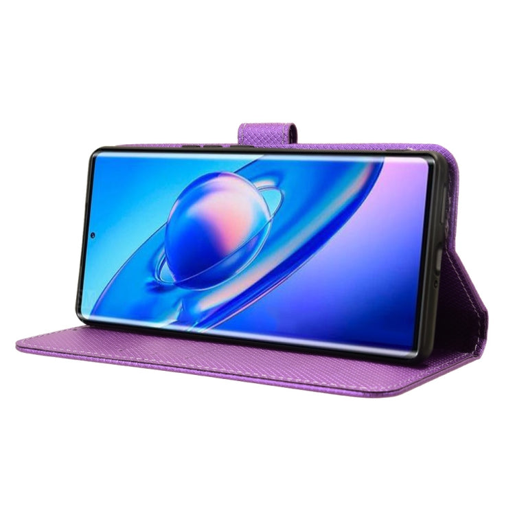 For Blackview A200 Pro Diamond Texture Leather Phone Case(Purple) - More Brand by PMC TechLife | Online Shopping South Africa | PMC TechLife