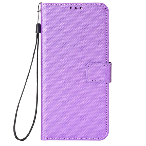 For Ulefone Note 16 Pro Diamond Texture Leather Phone Case(Purple)