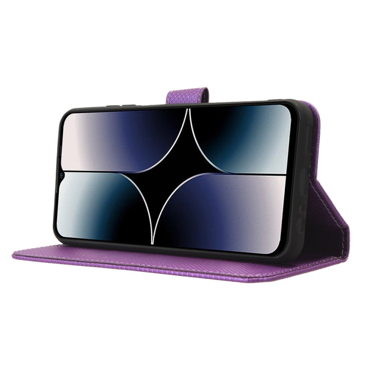 For Ulefone Note 16 Pro Diamond Texture Leather Phone Case(Purple)