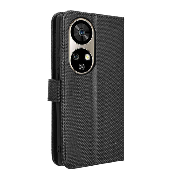 For Ulefone Note 17 Pro Diamond Texture Leather Phone Case(Black)
