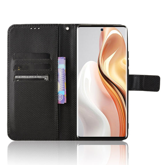 For Ulefone Note 17 Pro Diamond Texture Leather Phone Case(Black)