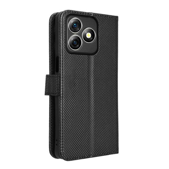 For Ulefone Note 18 Ultra Diamond Texture Leather Phone Case(Black)