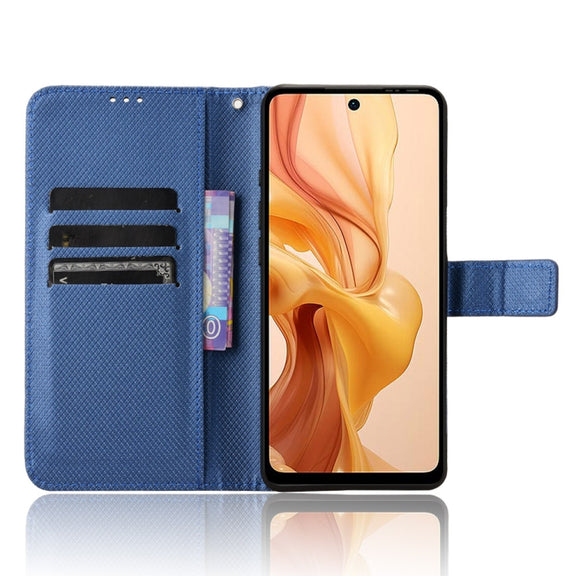 For Ulefone Note 18 Ultra Diamond Texture Leather Phone Case(Blue)