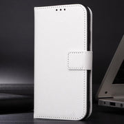 For Ulefone Note 20 Pro Diamond Texture Leather Phone Case(White)