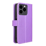 For Ulefone Note 20 Pro Diamond Texture Leather Phone Case(Purple)