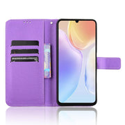 For Ulefone Note 20 Pro Diamond Texture Leather Phone Case(Purple)
