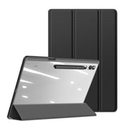 For Samsung Galaxy Tab S9 Ultra DUX DUCIS TOBY Series Antiskid Leather Tablet Case with Sleep / Wake-up Function(Black)