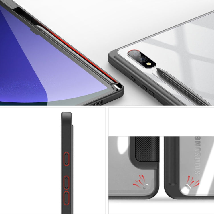 For Samsung Galaxy Tab S10+ DUX DUCIS TOBY Series Antiskid Leather Tablet Case with Sleep / Wake-up Function(Black) - free shipping - PMC Jewellery - Order now!