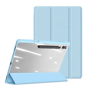 For Samsung Galaxy Tab S10 Ultra DUX DUCIS TOBY Series Antiskid Leather Tablet Case with Sleep / Wake-up Function(Blue)