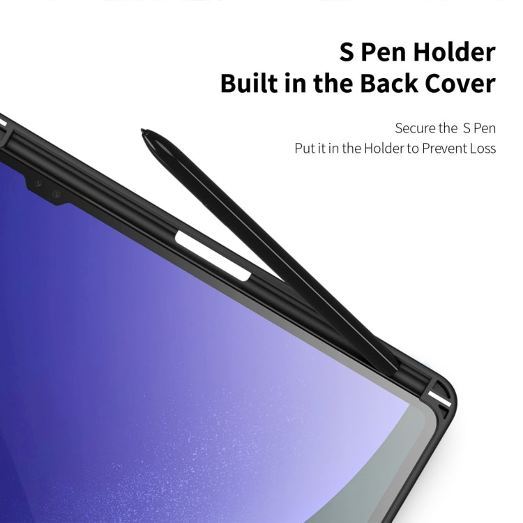 For Samsung Galaxy Tab S10 Ultra DUX DUCIS TOBY Series Antiskid Leather Tablet Case with Sleep / Wake-up Function(Black) - free shipping - PMC Jewellery - Order now!