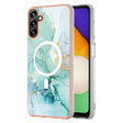 For Samsung Galaxy A54 5G Marble Pattern Dual-side IMD Magsafe TPU Phone Case(Green 003) - Galaxy Phone Cases by PMC TechLife | Online Shopping South Africa | PMC TechLife