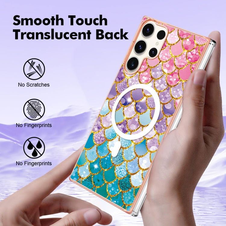 For Samsung Galaxy S23 Ultra 5G Marble Pattern Dual-side IMD Magsafe TPU Phone Case(Colorful Scales) - Galaxy S23 Ultra 5G Cases by PMC TechLife | Online Shopping South Africa | PMC TechLife