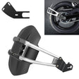 Motorcycle Stainless Steel Modified Rear Wheel Fender Dustproof Splash Flaps Mudguards Fender Guard, Style:B Style Foot - Others by PMC TechLife | Online Shopping South Africa | PMC TechLife | Buy Now Pay Later Mobicred
