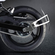 Motorcycle Stainless Steel Modified Rear Wheel Fender Dustproof Splash Flaps Mudguards Fender Guard, Style:B Style Foot