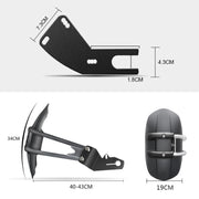 Motorcycle Stainless Steel Modified Rear Wheel Fender Dustproof Splash Flaps Mudguards Fender Guard, Style:C Style Foot