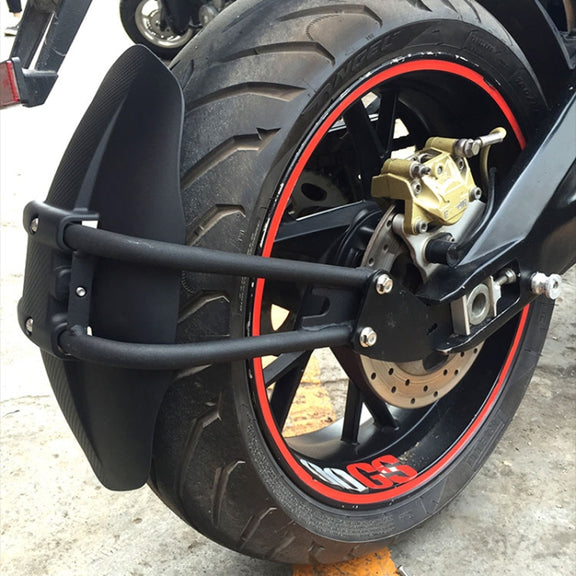 Motorcycle Stainless Steel Modified Rear Wheel Fender Dustproof Splash Flaps Mudguards Fender Guard, Style:D Style Foot