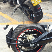 Motorcycle Stainless Steel Modified Rear Wheel Fender Dustproof Splash Flaps Mudguards Fender Guard, Style:D Style Foot