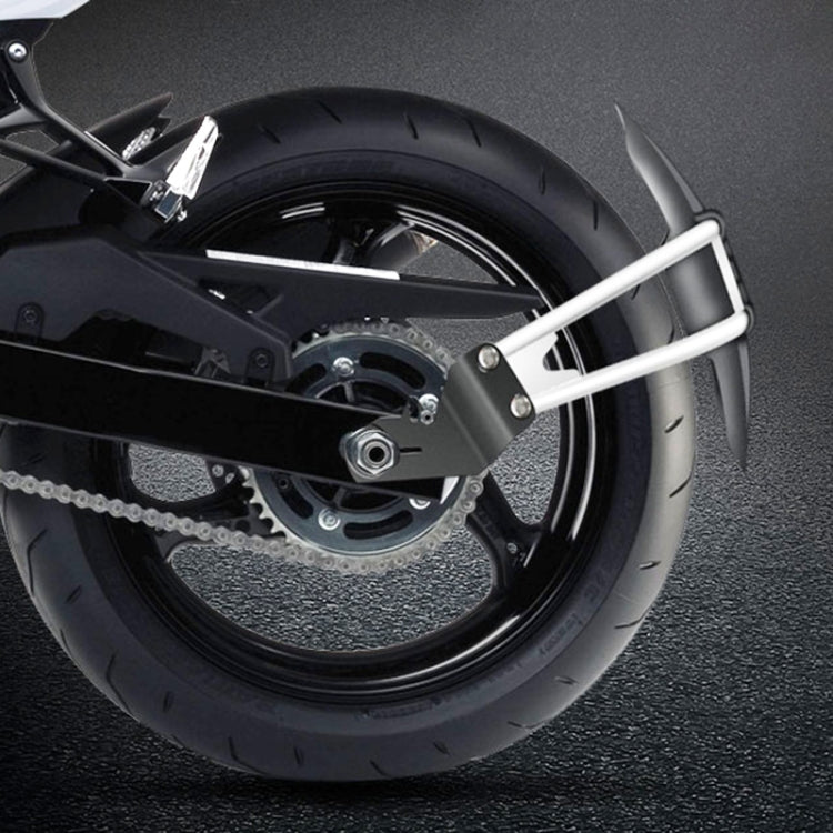 Motorcycle Stainless Steel Modified Rear Wheel Fender Dustproof Splash Flaps Mudguards Fender Guard, Style:D Style Foot