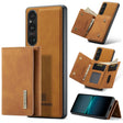 For Sony Xperia 1 V DG.MING M1 Series 3-Fold Multi Card Wallet + Magnetic Phone Case(Brown) - Sony Cases by DG.MING | Online Shopping South Africa | PMC TechLife | Buy Now Pay Later Mobicred