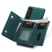 For Sony Xperia 1 V DG.MING M1 Series 3-Fold Multi Card Wallet + Magnetic Phone Case(Green)