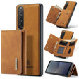 For Sony Xperia 10 V DG.MING M1 Series 3-Fold Multi Card Wallet + Magnetic Phone Case(Brown) - free shipping - PMC TechLife - Order now!