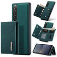 For Sony Xperia 10 V DG.MING M1 Series 3-Fold Multi Card Wallet + Magnetic Phone Case(Green) - Sony Cases by DG.MING | Online Shopping South Africa | PMC TechLife | Buy Now Pay Later Mobicred