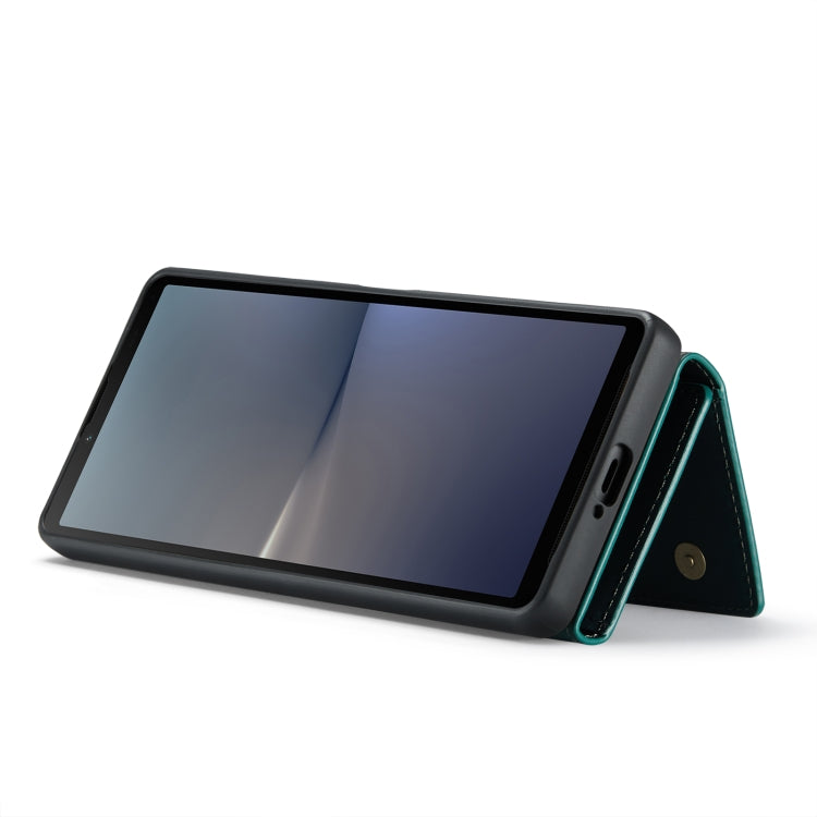 For Sony Xperia 10 V DG.MING M1 Series 3-Fold Multi Card Wallet + Magnetic Phone Case(Green) - Sony Cases by DG.MING | Online Shopping South Africa | PMC TechLife | Buy Now Pay Later Mobicred