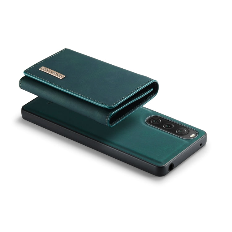 For Sony Xperia 10 V DG.MING M1 Series 3-Fold Multi Card Wallet + Magnetic Phone Case(Green) - Sony Cases by DG.MING | Online Shopping South Africa | PMC TechLife | Buy Now Pay Later Mobicred