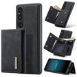 For Sony Xperia 1 VI DG.MING M1 Series 3-Fold Multi Card Wallet + Magnetic Phone Case(Black) - Sony Cases by DG.MING | Online Shopping South Africa | PMC TechLife | Buy Now Pay Later Mobicred