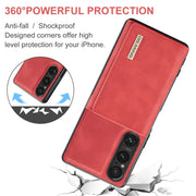 For Sony Xperia 1 VI DG.MING M1 Series 3-Fold Multi Card Wallet + Magnetic Phone Case(Red)