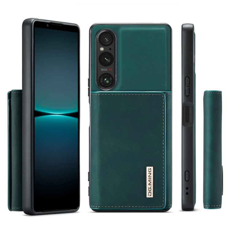 For Sony Xperia 1 VI DG.MING M1 Series 3-Fold Multi Card Wallet + Magnetic Phone Case(Green)