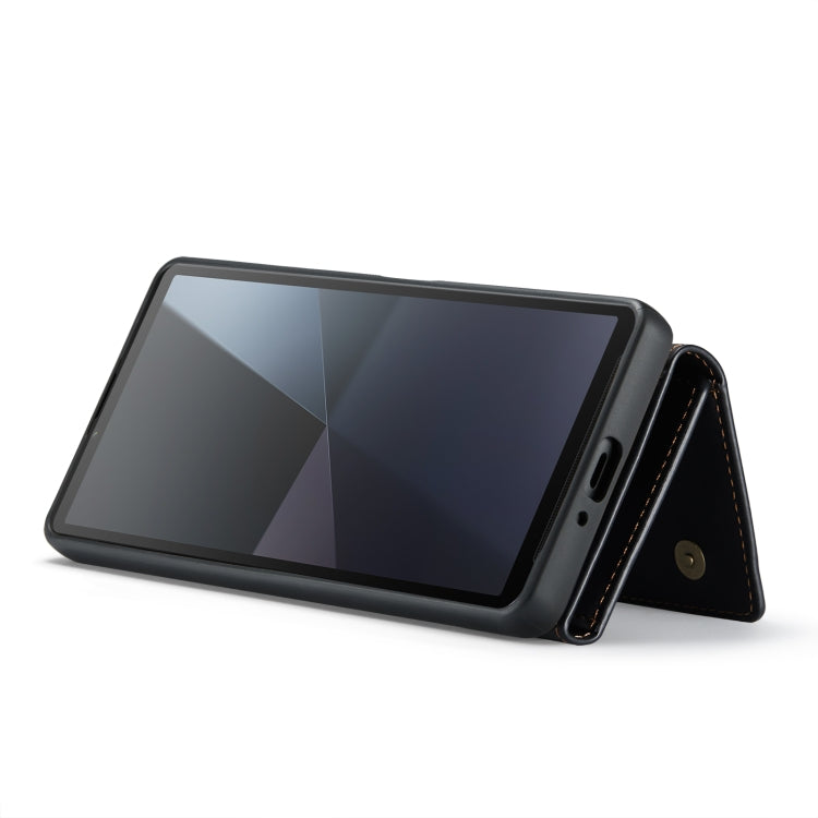 For Sony Xperia 10 VI DG.MING M1 Series 3-Fold Multi Card Wallet + Magnetic Phone Case(Black) - Sony Cases by DG.MING | Online Shopping South Africa | PMC TechLife | Buy Now Pay Later Mobicred