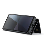 For Sony Xperia 10 VI DG.MING M1 Series 3-Fold Multi Card Wallet + Magnetic Phone Case(Black)