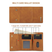 For Sony Xperia 10 VI DG.MING M1 Series 3-Fold Multi Card Wallet + Magnetic Phone Case(Brown)