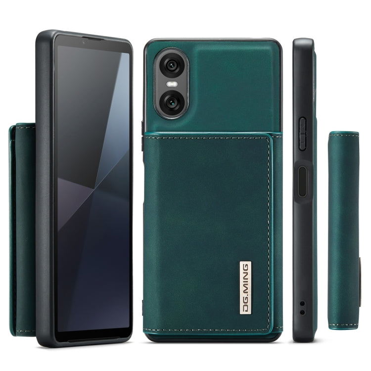 For Sony Xperia 10 VI DG.MING M1 Series 3-Fold Multi Card Wallet + Magnetic Phone Case(Green) - Sony Cases by DG.MING | Online Shopping South Africa | PMC TechLife | Buy Now Pay Later Mobicred