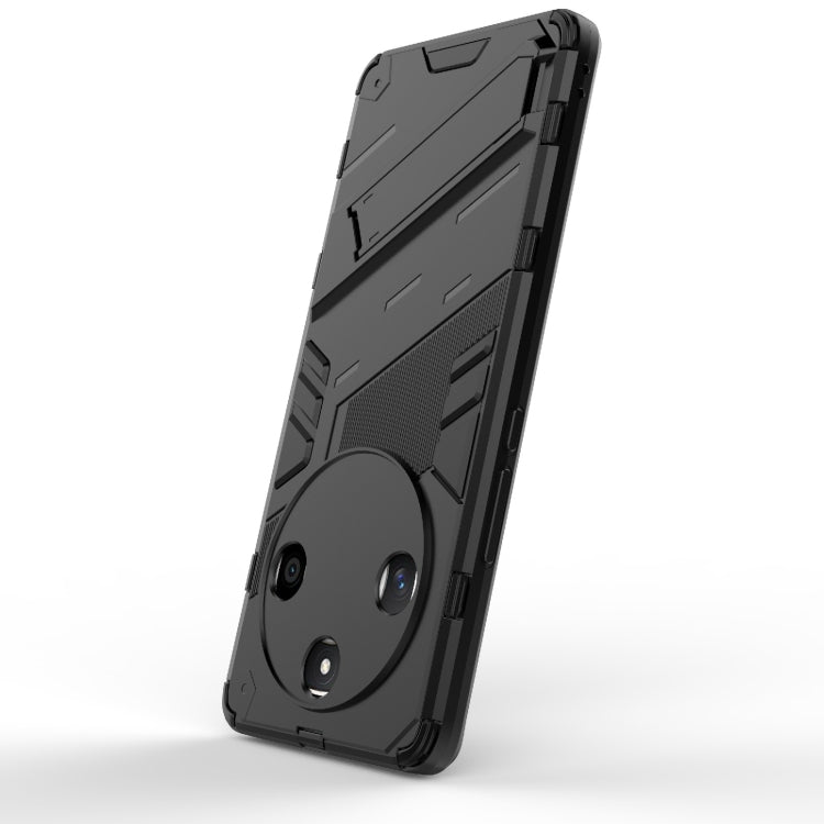 For Honor X50 5G Global / X9B Punk Armor 2 in 1 PC + TPU Phone Case with Holder(Black) - Honor Cases by PMC TechLife | Online Shopping South Africa | PMC TechLife | Buy Now Pay Later Mobicred