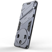 For Honor X50 5G Global / X9B Punk Armor 2 in 1 PC + TPU Phone Case with Holder(Grey)