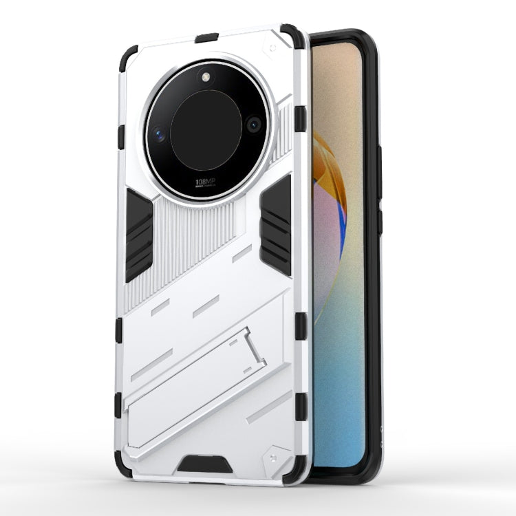 For Honor X50 5G Global / X9B Punk Armor 2 in 1 PC + TPU Phone Case with Holder(White) - Honor Cases by PMC TechLife | Online Shopping South Africa | PMC TechLife | Buy Now Pay Later Mobicred