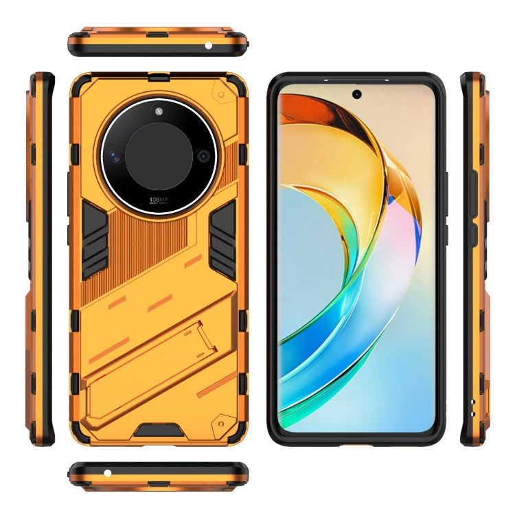For Honor X50 5G Global / X9B Punk Armor 2 in 1 PC + TPU Phone Case with Holder(Orange) - free shipping - PMC TechLife - Order now!