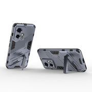 For Honor 90 GT 5G Punk Armor 2 in 1 PC + TPU Phone Case with Holder(Grey)