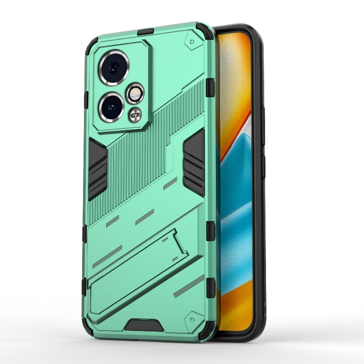 For Honor 90 GT 5G Punk Armor 2 in 1 PC + TPU Phone Case with Holder(Green) - Honor Cases by PMC TechLife | Online Shopping South Africa | PMC TechLife | Buy Now Pay Later Mobicred