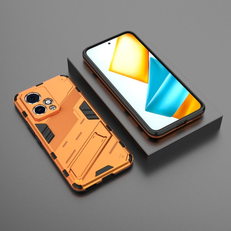 For Honor 90 GT 5G Punk Armor 2 in 1 PC + TPU Phone Case with Holder(Orange) - Honor Cases by PMC TechLife | Online Shopping South Africa | PMC TechLife | Buy Now Pay Later Mobicred
