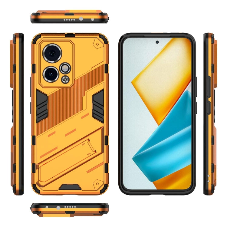 For Honor 90 GT 5G Punk Armor 2 in 1 PC + TPU Phone Case with Holder(Orange) - Honor Cases by PMC TechLife | Online Shopping South Africa | PMC TechLife | Buy Now Pay Later Mobicred